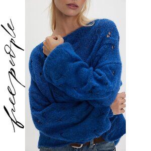 Free People | Forever Yours SoftSpun Alpaca Pullover in Lapis Blue | M
